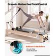 Aparat pilates, cadru lemn, 2.4 m, max 181 kg, Sistem rezistenta 5 x arcuri, rulmenti dubli, Tetiera 3 pozitii, placa sarituri, curele