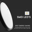 Plafoniera led rotunda pentru exterior/interior, 36 W, lumina rece 6500K, 3820 lm, dimensiune 350 x 61 mm, IP44, Negru