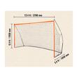 Poarta fotbal, portabila, cadru Otel, plasa PE, Dimensiune 378 x 195 x 105 cm