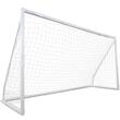Poarta fotbal, portabila, cadru teava PVC, plasa PE, Dimensiune 371 x 183 x 121.5 cm