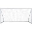Poarta fotbal, portabila, cadru teava PVC, plasa PE, Dimensiune 371 x 183 x 121.5 cm