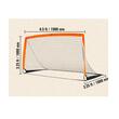 Poarta fotbal pliabila, portabila, plasa PE, Dimensiune 100 x 100 x 190 cm, 1.35 kg