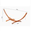 Suport pentru hamac, Lemn, Maro, max 215 kg, 422x120x128 cm, Accesorii prindere incluse