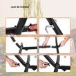 Suport pentru hamac cu lungimea 2.9-3.85 m, Otel, Negru, max 215 kg, 275 x 110 x 100 cm, Accesorii prindere incluse