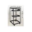 Rack metalic de podea, Vevor 20U, 58 x 510 x 982 mm, Adancime reglabila 23-40 inch