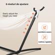 Suport pentru hamac cu lungimea 2.9-3.85 m, Otel, Negru, max 215 kg, 275 x 110 x 100 cm, Accesorii prindere incluse