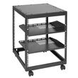 Rack metalic de podea Vevor 12U, 585 x 510 x 626 mm, Adancime reglabila 23-40 inch