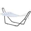 Suport pentru hamac cu lungimea 2.1-3.9 m, Otel, Negru, max 215 kg, 283x90.5x121 cm, Accesorii prindere incluse