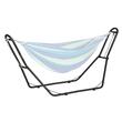 Suport pentru hamac cu lungimea 2.1-3.9 m, Otel, Negru, max 215 kg, 283x90.5x121 cm, Accesorii prindere incluse