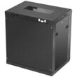 Rack metalic de perete 19'', Vevor 12U, usa din sticla, 640 x 450 x 600 mm, Montare pe perete