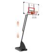 Panou baschet Vevor inaltime reglabila 232-305 cm, diametru inel 483 mm, Otel / ABS