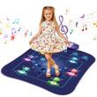 Covoras muzical de dans, Bluetooth, 930 x 830 x 45 mm, anti-alunecare, Moduri Freestyle Dance, 4 taste, 6 taste, memorie, tambur electronic