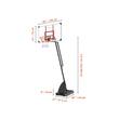 Panou baschet Vevor inaltime reglabila 232-305 cm, diametru inel 483 mm, Otel / ABS