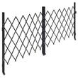 Poarta dubla pliabila de securitate, Otel, Negru, 4 x roti, 3200 x 40 x 1605 mm, incuietoare cu cheie