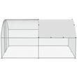 Cotet pentru pasari si animale mici, 3x3.93x1.99 m, Acoperis PE, Usa intrare, Otel galvanizat
