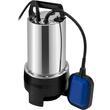 Pompa submersibila cu plutitor, Putere 1100 W, Inox, Debit 20000 l/h, Iesire G1-1/2", Inaltime 9 m, IPX8, Lungime cablu alimentare 10 m