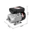 Motor electric monofazat, 2.2 kW, 2800 rpm, 90L, cadru B3, 13.8 A, 220 V/50 Hz, lungime arbore 50 mm