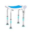 Scaun de dus cu inaltime reglabila pe 6 niveluri pentru persoane cu dizabilitati, max 158 kg, Anti-derapant, aluminiu, suport dus
