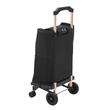 Carucior pentru cumparaturi cu 4 roti, geanta detasabila, maner telescopic, max 75 kg, capacitate 40 l