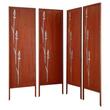 Set 4 x Paravan confidentialitate pentru gradina/casa, Otel, 50x160 cm, Exterior/Interior, ruginiu