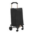 Carucior pentru cumparaturi cu 4 roti, geanta detasabila, maner telescopic, max 75 kg, capacitate 40 l
