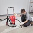 Sarpe pentru desfundat tevi, Electric, Profesional, 6 x capete taiere, Lungime 37 m, Diametru 6/5 inch, 1100 W