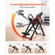 Masa inversie si reabilitare, max 136 kg, Pliabila, Inaltime maxima utilizator 150 – 190 cm, Rosu/Negru