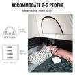 Cort camping pentru camioneta pick-up, 2-3 persoane, 160 x 165 x 170 cm, PU2000 mm, ferestre, strat dublu