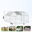 Cotet pentru pasari si animale mici, 3x3.93x1.99 m, Acoperis PE, Usa intrare, Otel galvanizat