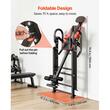 Masa inversie si reabilitare, max 136 kg, Pliabila, Inaltime maxima utilizator 150 – 190 cm, Rosu/Negru