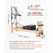 Aparat pilates Performer cu turn, cadru lemn artar, 2.4 m, max 181 kg, Sistem rezistenta 6 x arcuri,  saltea conversie, placa sarituri, curele