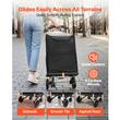 Carucior pentru cumparaturi cu 4 roti, geanta detasabila, maner telescopic, max 75 kg, capacitate 40 l