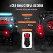 Masina cu telecomanda Jeep Off-Road 4x4, Lumini led, Rosu, 228 x 101 x 117 mm, Plastic/Metal/Cauciuc