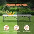 Banca pliabila  1830x307x430 mm, HDPE si Otel, pentru gradina sau catering, Alba