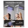 Coloana dus hidromasaj, Inox 5 in 1, Led, 4 jeturi masaj, Lumina Led, 1345 x 200 x 460 mm
