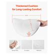 Scaun hidraulic tip sa pentru salon/cabinete, max 204 kg, 5 roti, inaltime reglabila 550-710 mm, Alb
