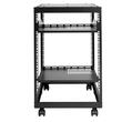 Rack metalic de podea, Vevor 15U, 585 x 510 x 759 mm, Adancime reglabila 23-40 inch