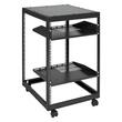 Rack metalic de podea, Vevor 15U, 585 x 510 x 759 mm, Adancime reglabila 23-40 inch