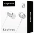 Casti cu fir In-Ear, Microfon, Jack, Dimensiune difuzor 10 mm, Alb