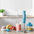 Blender de mana albastru, putere 1000 W, 2 viteze, cutite inox, 700 ml, tocare, zdrobire, tel