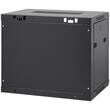 Rack 19'', Vevor 9U, usa din sticla, 500 x 450 x 600 mm, metalic de perete