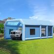Cabina de vopsit, gonflabila, 2 x suflante, 750/1000W, dimensiune exterioara 12 x 5 x 4 m