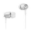 Casti cu fir In-Ear, Microfon, Jack, Dimensiune difuzor 10 mm, Alb