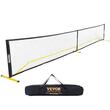 Fileu portabil pentru tenis Vevor 673 x 60 x 93 cm, Cadru metalic, plasa PE, geanta transport