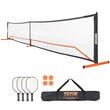 Fileu portabil pentru tenis Vevor 673 x70x92 cm, Cadru metalic, plasa PE, geanta transport