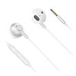 Casti cu fir In-Ear, Microfon, Jack, Dimensiune difuzor 14.2 mm, Alb