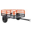 Remorca basculabila Vivatechnix Premium Garden, Capacitate 680 Kg, dimensiune 200 x 66 x 76 cm, Otel, compatibila cu tractorase de gazon, ATV-uri
