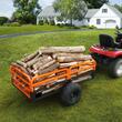 Remorca basculabila Vivatechnix Premium Garden, Capacitate 680 Kg, dimensiune 200 x 66 x 76 cm, Otel, compatibila cu tractorase de gazon, ATV-uri