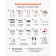 Kit automatizare usi garaj, Forta tractiune 1000 N, max 100 kg, sina cu 4 sectiuni, 2 x Telecomenzi, actionare cu curea, led