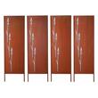 Set 4 x Paravan confidentialitate pentru gradina/casa, Otel, 50x160 cm, Exterior/Interior, ruginiu